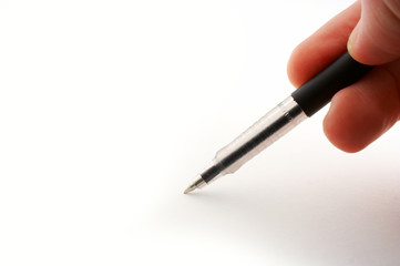 pen in hand