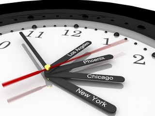 usa timezone clock