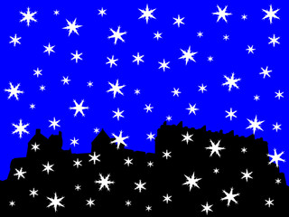 edinburgh castle in winter