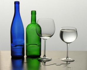 bottles and gflasses