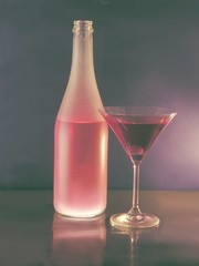 a glass of champagne