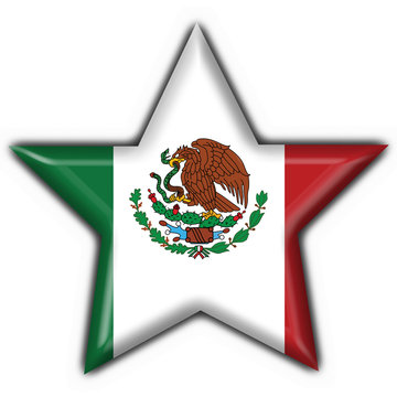 bottone stella messico - mexico button star flag