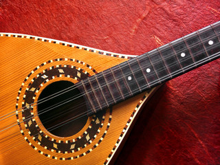 mandolin over red