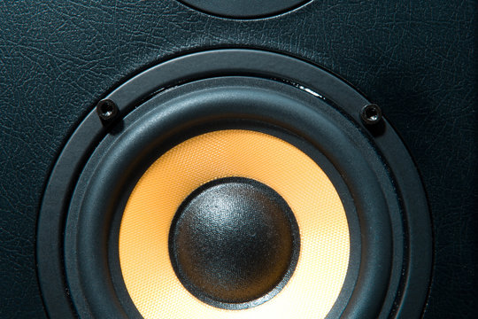 audio system equipment - speaker close up view