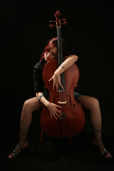 sexy girl with viola