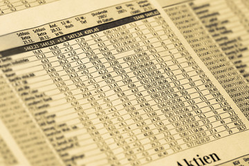 Obraz premium börsenzeitung