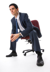 man on a chair