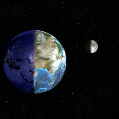 earth day & night-eurasia