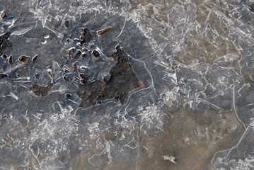 ice and pebbles