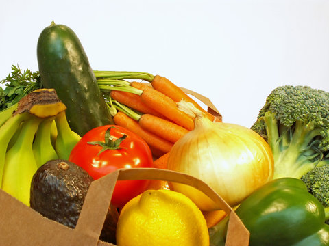 bag of fresh produce