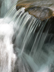 close-up water stream