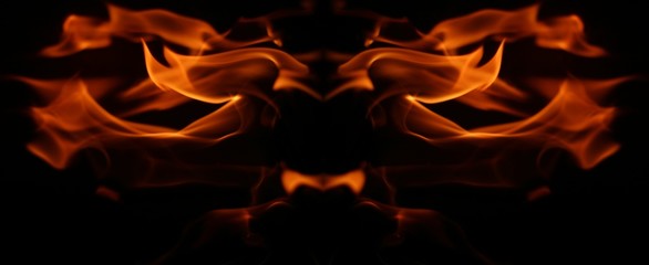mirrored flame image
