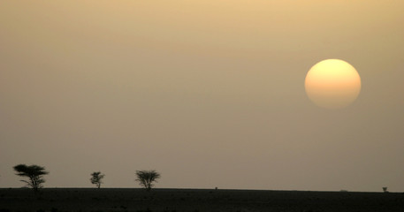 coucher de soleil marocain