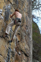 rock climbing