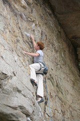 rock climbing
