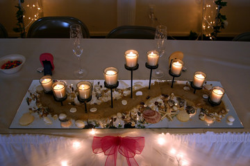 wedding candle arrangment