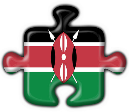 bottone puzzle keniota - kenya button flag