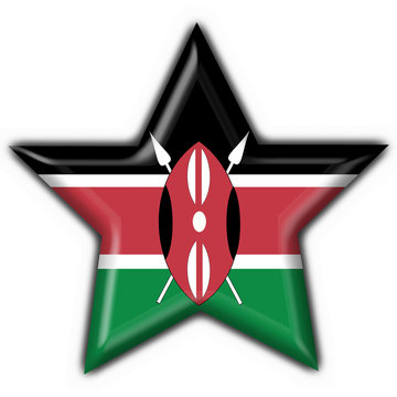 bottone stella keniota - kenya button star flag