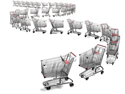 shopping cart line
