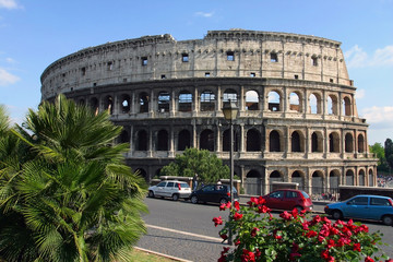 Fototapeta na wymiar colosseum at rome italy