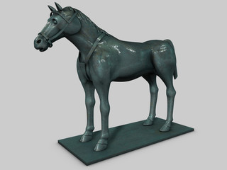 statue cheval texture