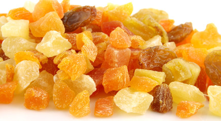 dried summer fruits close up shallow odf