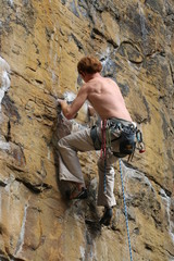 rock climbing