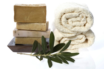 spa. natural soaps and olive branch