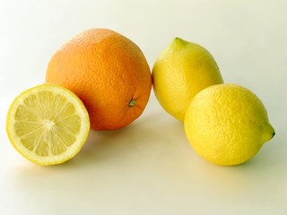 lemons and an orange