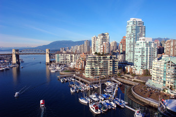 Naklejka premium port w Vancouver