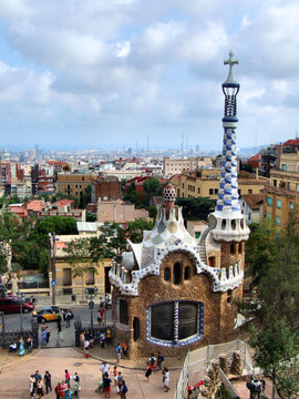 barcelona landmark - park guell