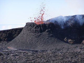 eruption volcanique © Thierry Hoarau