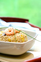 prawn and egg stir fried rice