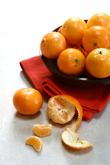 bowlful of satsumas oranges