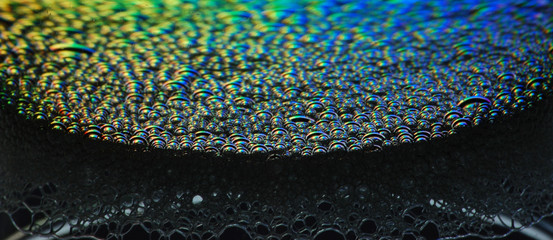 blue green yellow bubbles