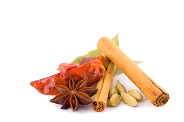 selection of exotic spices