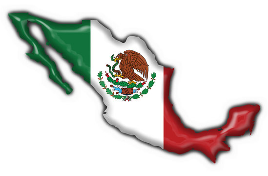 bottone cartina messicana - mexico button map flag