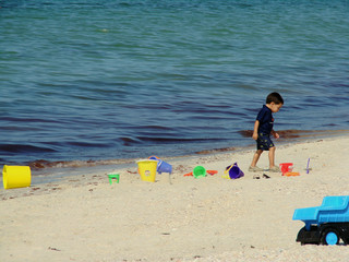 toys at the beach
