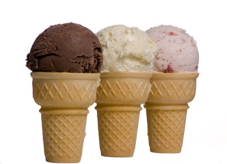 three cones