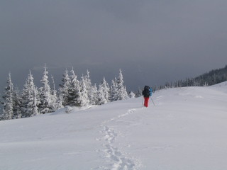 winter trekking