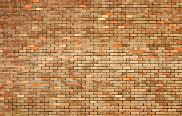large multicolored brick wall