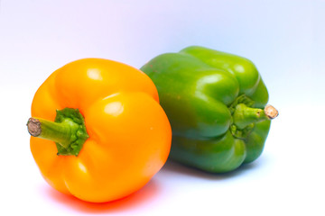 yellow and green bell peppers