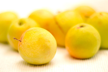 fresh yellow apples