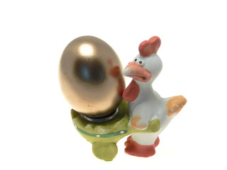 chicken with gold egg