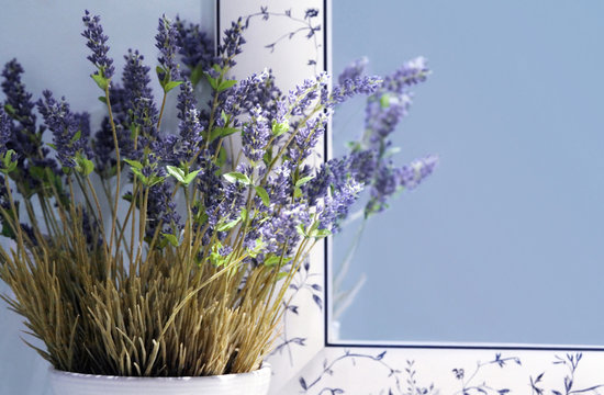 flowers and mirror