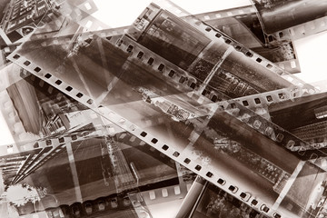 vintage film with natural scratchs