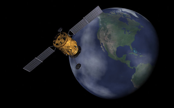 satellite in space