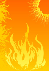 burning background