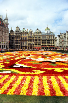 flower carpet in grande place