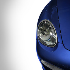 headlight detail of a sports car